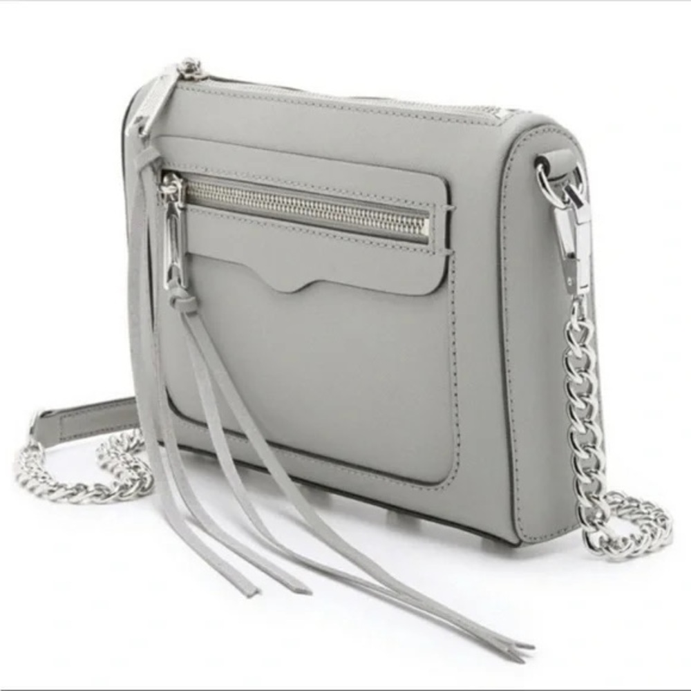 Women’s Rebecca Minkoff Avery Crossbody Bag in Grey and Silver Retails $180